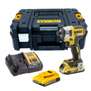 Dewalt DCF887D2 18V XR G2 Brushless 3 Speed Impact Driver (2 x 2.0Ah Li-Ion Batteries, Charger and T-STAK)