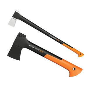 Fiskars 121423 X7 Chopping Axe 640g & 122503 XXL Heavy Duty Splittng Axe