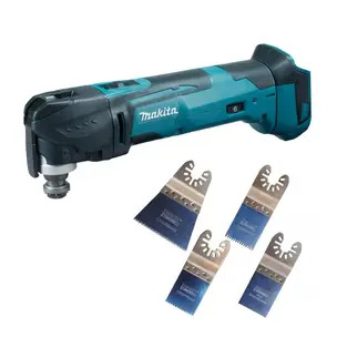 Makita DTM51Z 18V LXT Keyless Blade Change Multi-Tool Naked & Smart H4MAK 4 Piece Assorted Blade Set