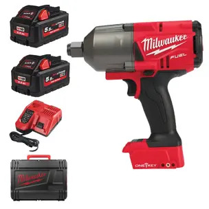 Milwaukee M18ONEFHIWF34-552X 18V One Key Fuel 3/4" Friction Ring Impact - 2 x 5.5ah High Output Batteries