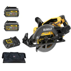 DeWalt DCS577 54V XR Flexvolt 190mm High Torque Circular Saw - 2 Batteries, Charger and PTM Bag 