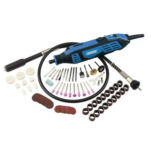 Draper Rotary Multi Tool Engraver & Flex Shaft Tool + 110 Pc Accessory Kit 58300
