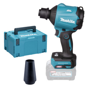Makita AS001GZ05 40v Max XGT Brushless Dust Blower Naked in Case & 191X25-0 Rubber Blow Nozzle Attachment 20/30mm 
