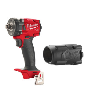 Milwaukee M18FIW2F12-0X 18V Fuel 1/2" Compact Impact Wrench with Friction Ring (Body only) & Sleeve