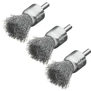 Milwaukee End Brushes For Straight Grinder Crimped - 0.3mm Wire Gauge