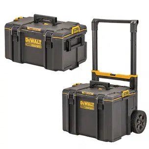Dewalt 2 Piece TOUGHSYSTEM Storage Set - DWST83295-1 DS450 2.0 Mobile Storage Solution & DWST83342-1 DS400 Large 2.0 Toolbox