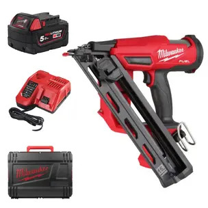 Milwaukee M18FN15GA-0X 18V 15G Finish Nailer Kit - 5.0ah Battery, Charger & Case