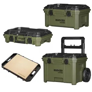 BUNKER Load-Up 4 Piece Set -340mm Rolling Box, 230mm Stacking Box, 100mm Stacking Box & Worktop