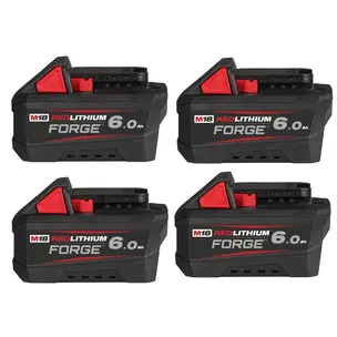 Milwaukee M18FB6 18v Forge 6ah Batteries - 4 Pack