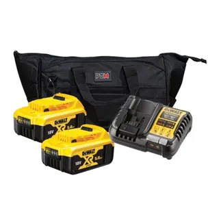 DeWalt 18V 5.0Ah Energy Pack - 2 x DCB184 5.0Ah Batteries, DCB1104 Charger in PTM Bag
