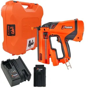 Paslode IM65 916575 Straight Second Fix Finishing Naill Gun Kit - 1 x 2.1Ah Battery, Charger & Case