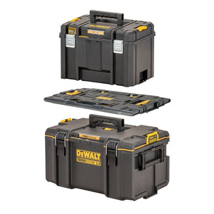 Dewalt TOUGHSYSTEM To TSTAK Adapter Bundle - DWST83294-1 DS300 ToughSystem 2.0 Toolbox, DWST83346-1 TSTAK 2.0 Deep Box & DWST08017-1 Adapter Plate