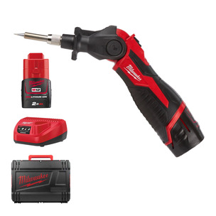 Milwaukee M12SI-201C 12V Cordless Soldering Iron 1 x 2.0Ah Li-ion