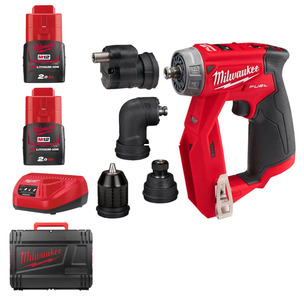 Milwaukee M12FDDXKIT-202X 12V 2x2.0Ah M12 FUEL 4in1 Drill Driver Kit