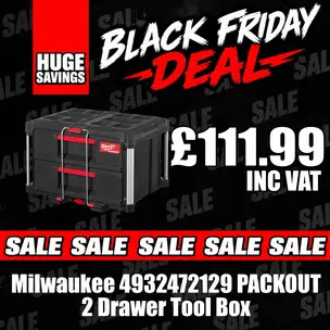 Milwaukee 4932472129 PACKOUT 2 Drawer Tool Box 