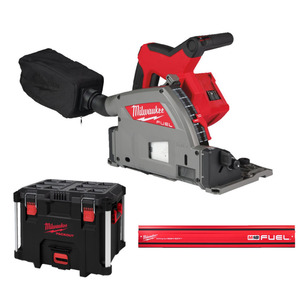 Milwaukee M18FPS55 18v 55mm Plunge Saw Naked in Packout Case with 1.4m Guide Rail