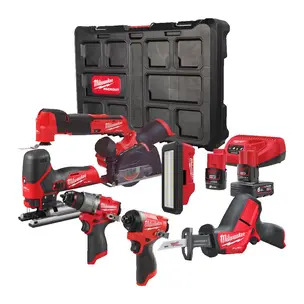 Milwaukee M12FPP7B2-622P 12v Fuel 7pc Power Pack - 6.0ah & 2.0ah Batteries