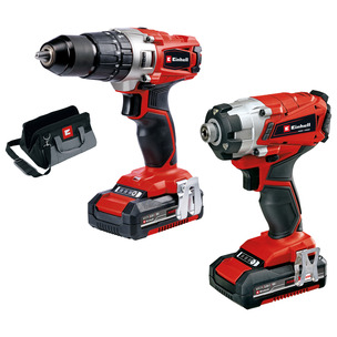 Einhell 4257214 18v Combi and Impact Driver Twin Kit - 2 x 2.0ah Batteries