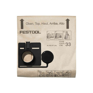 Festool 452971 Filter Bag FIS-CT 33/5 5 Pack