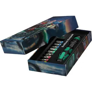 Wera 05340004001 1/4" Hexagon Drive Screwdriver & Bit Set Christmas 2026 - 10 Piece