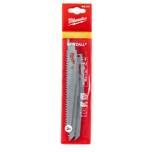 Milwaukee Sawzall Blades - Wood and Plastic (Click for Sizes) - Packs of 3
