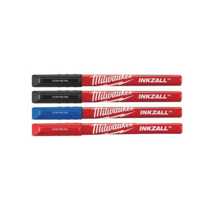 Milwaukee INKZALL Fine Tip Colour Pens - Pack of 4 