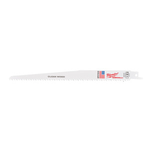 Milwaukee 48475016 Wood & Plastic Sawzall Blade 230mm x 6T - Pack of 5