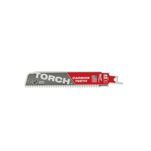 Milwaukee 48475201 Metal Sawzall Blade 150 x 8TPI -  Heavy Duty Torch Carbide Teeth 