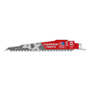 Milwaukee 48475221 150mm x 5TPI Heavy Duty AX Carbide Teeth Demolition Blades - Wood with Nails