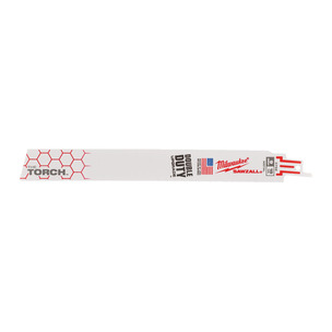 Milwaukee 48475788 Metal Sawzall Blade 230 x 18 TPI - Heavy Duty Torch Demolition Blade - Pack of 5 