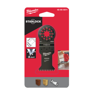 Milwaukee 35mm Wood Plunge Cut Multi Tool Blade For Fast and Clean Cuts