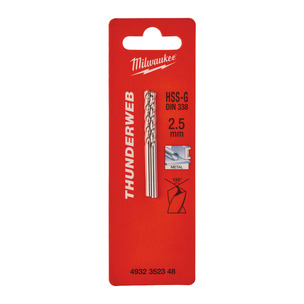 Milwaukee Thunderweb HSS-Ground Metal Drill Bits DIN338 (Select Size)