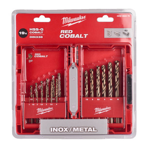 Milwaukee 4932352470 19pc HSS Ground Cobalt Metal Drill Bits 
