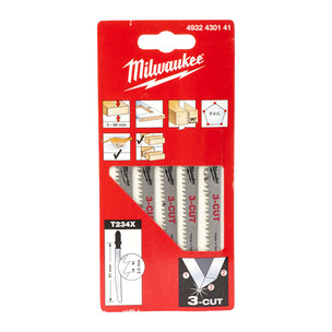 Milwaukee 4932430141 T234X Jigsaw Blades - Pack of 5 - Fast and Clean