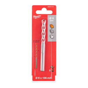 Milwaukee Premium Concrete Drill Bits - 3 Flat Shank (Select Size)