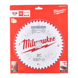 Milwaukee Circular Saw Blades for Mitre Saws  - 216X30X2.4X48ATB NEG WOOD