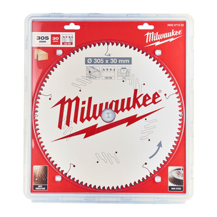 Milwaukee Circular Saw Blades for Mitre Saws  - 305X30X3.0X100ATB NEG WOOD