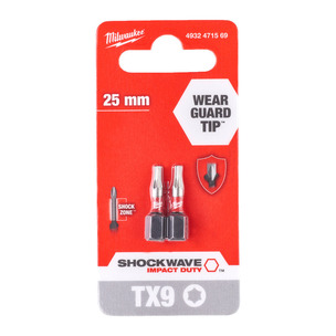 Milwaukee Shockwave Impact Duty Screwdriving Bits (Select Size)