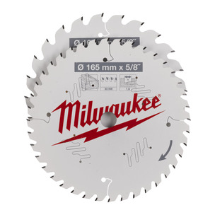 Milwaukee 4932479837 165mm Circular Saw Blade Twin Pack - 24T + 40T