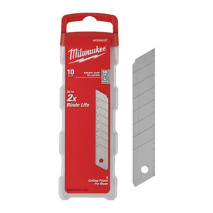 Milwaukee 4932480107 10pc 18mm Snap Knife Replacement Blades