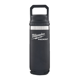 Milwaukee 4932493992 Packout 532ml Chug Lid Bottle Black