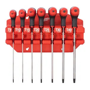 Milwaukee 4932498690 7pc Torx Key Wrenches with Comfort Grip