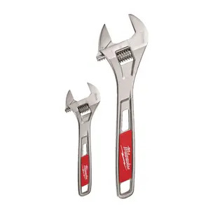 Milwaukee 4932499519 Adjustable Wrench Set Twin Pack (150mm & 250mm)