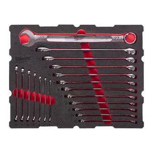 Milwaukee 4932501871 19 Piece Max Bite Combination Spanner Packout Foam Set