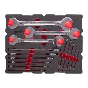 Milwaukee 4932501874 14 Piece Double Open-End Spanner Packout Foam Insert Set