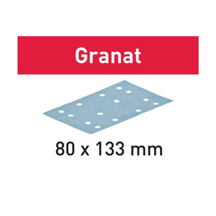 Festool Abrasive Sheet Granat STF 80x133 - Pack of 10 - Select Grit