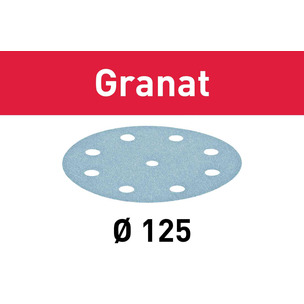 Festool Abrasive Sheet Granat STF D125/8 - Pack of 100 - Select Grit 