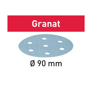 Festool Abrasive Sheet Granat STF D90/6 GR/100 for RO 90 DX - Pack of 100 - Select Grit 