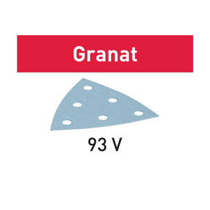 Festool 497394 Sanding Disc Granat STF V93/6 GR/100 - Pack of 100 - 120G