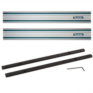 Makita Plunge Saw Guide Rails and Connector Set - 2 x 1500mm Guide Rails and Connector Set 